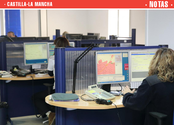 El Servicio de Emergencias 1-1-2 de Castilla-La Mancha gestionó más de 323.000 llamadas procedentes durante el primer semestre de 2017