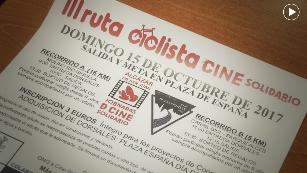 La III Ruta Ciclista Cine Solidario con fines benéficos se celebrará el 15 de octubre