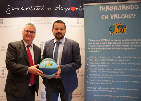 El Gobierno de Castilla-La Mancha y la ACB firman un acuerdo para llevar el programa ‘ACBNext Valores’ a los colegios de la región