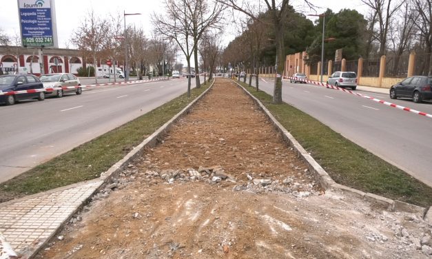 La construcción de un nuevo kilómetro de carril bici en la Constitución conecta el Ferial con la avenida de los Institutos