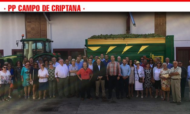 El candidato a la presidencia del PP-CLM, Paco Nuñez, visita Campo de Criptana y mantiene un encuentro con afiliados