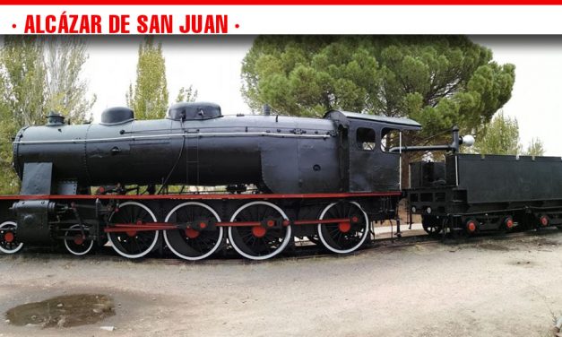 Restaurada la locomotora clásica que presidirá una de las rotondas de entrada a Alcázar de San Juan en 2019