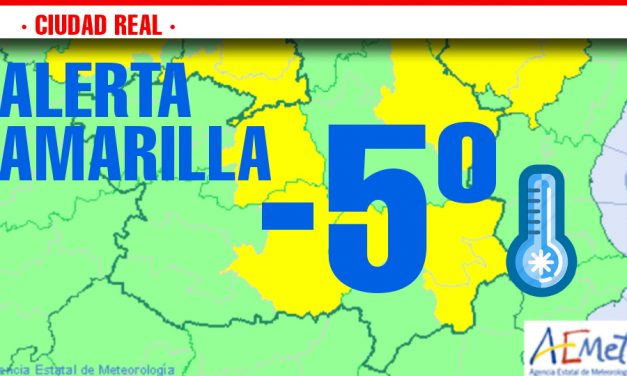 Ciudad Real registrará temperaturas mínimas de cinco grados bajo cero la noche del jueves al viernes