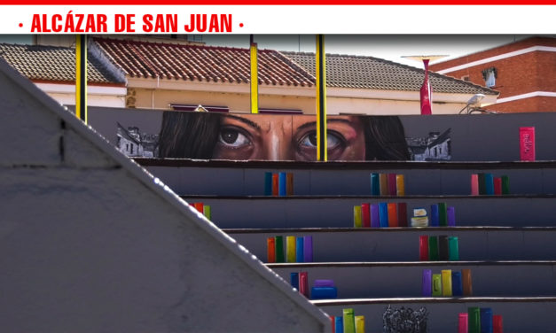 Don Quijote y Sancho Panza, protagonistas en la nueva decoración con arte urbano del auditorio del Parque Cervantes