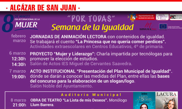 Alcázar presenta el Plan Municipal de Igualdad