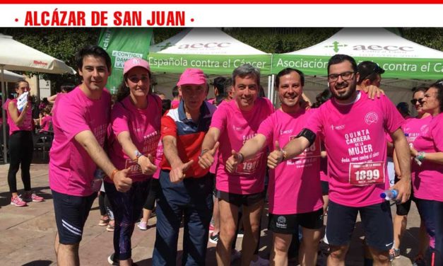 El pasado domingo varios miembros de la candidatura popular han participado en la carrera de la mujer que se ha celebrado en Alcázar de San Juan