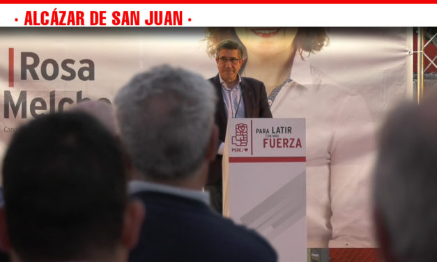 Patxi López reivindica la mayoría absoluta para la Agrupación Socialista llenando las urnas de puños y rosas en las elecciones municipales y europeas