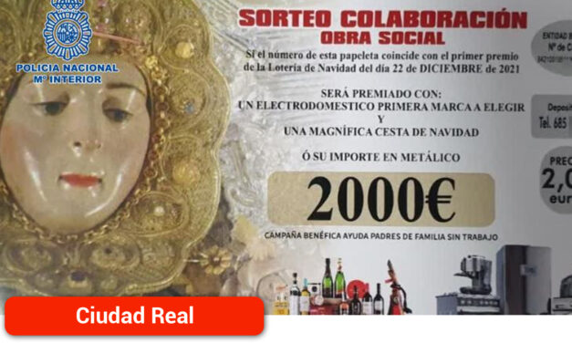 La Policía Nacional advierte de la venta de participaciones de lotería falsificadas en la provincia de Ciudad Real