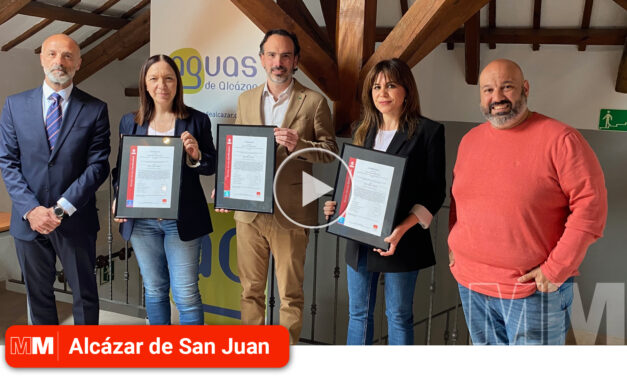 Aguas de Alcázar consigue los certificados de calidad del Sistema integrado del Ciclo hidráulico de las ISOS 9001, 14001 Y 45001