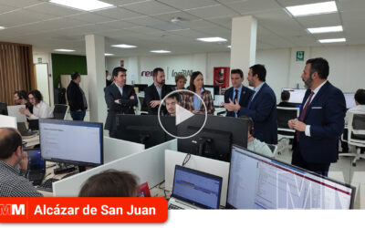 Pedro Casares visita el Centro de Competencias Digitales de Renfe de Alcázar de San Juan