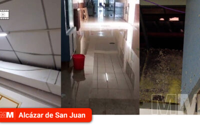 Las fuertes lluvias hacen evidente el mal estado de la cubierta del IES Juan Bosco